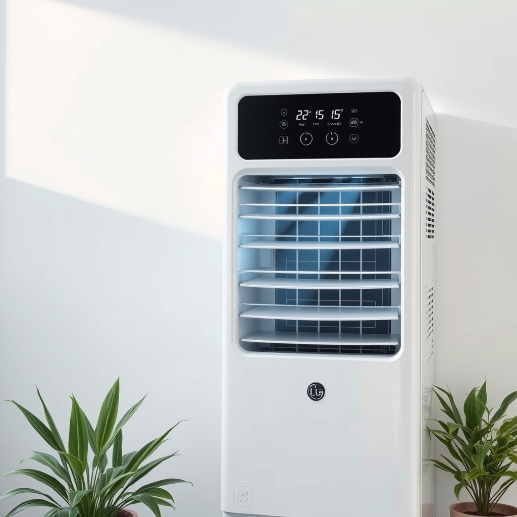 Bir LG Dual Cool WiFi dış ünitesi