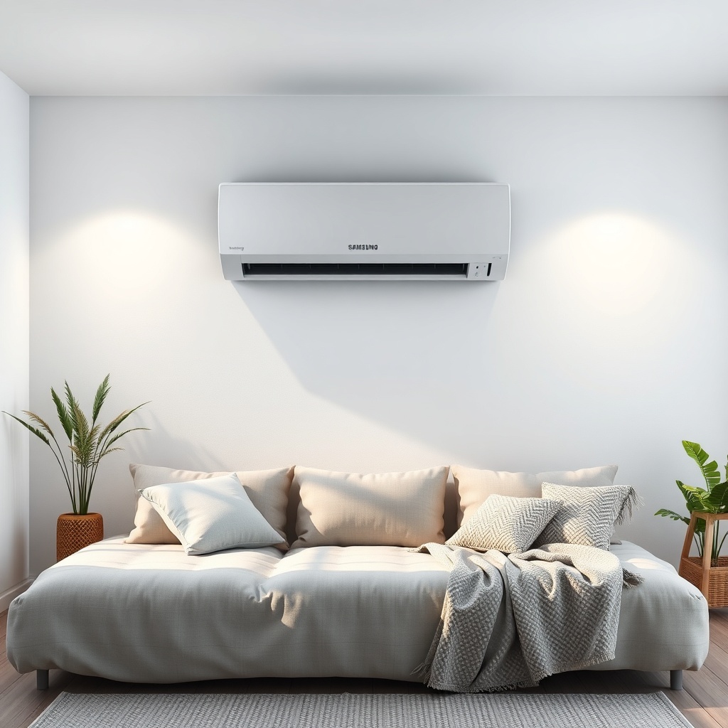 Bir Samsung WindFree klimanın dış ünitesi
